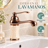 Monocontrol Bajo Aladino Oro Rosa Para Lavamanos — 03 detalle
