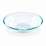 Lavamanos Redondo En Cristal Transparente 31 Cm vista de producto