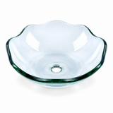 Lavamanos Concha En Cristal Transparente 31 Cm vista de producto