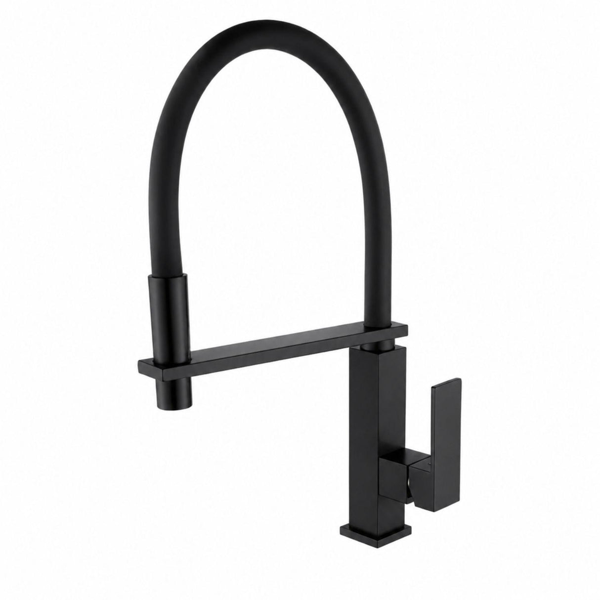 Grifería Lavaplatos Monocontrol Negra Mate Flexible | Cuello en Teflón y Cuerpo Metálico Premium Elegant Negro