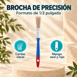 Brocha para pintura de 1/2 pulgada · 03 caracteristicas