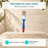 Características de brocha para pintura de 1½ pulgadas