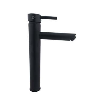 Monocontrol Lavamanos  Cuello Recto Negro