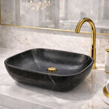 Lavamanos Rectangular Negro Mate 45,5x32,5x13,5