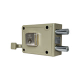 Cerradura De Sobreponer Doble Pasador Derecha 70 mm sobre fondo blanco