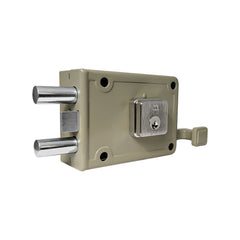 Cerradura De Sobreponer Doble Pasador Izquierda 70 mm