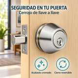 Cerrojo De Seguridad Llave-Llave Cromado Para Puerta — características