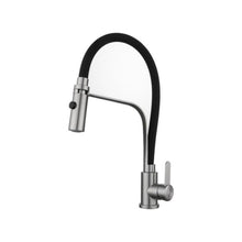 Grifería Para Cocina Cuello Flexible Monocontrol Negra