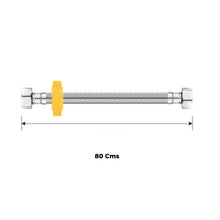 Acople Flexometálico Acero 80 Cms
