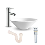 Kit Lavamanos Lucca con Griferia Poste Alto y desagüe