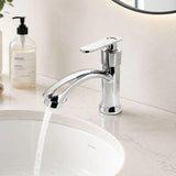 Kit Lavamanos Colgar Blanco 29x29 cm + Llave Cromada Palanca + Desagüe Push Sifón Flexible Completo Baño