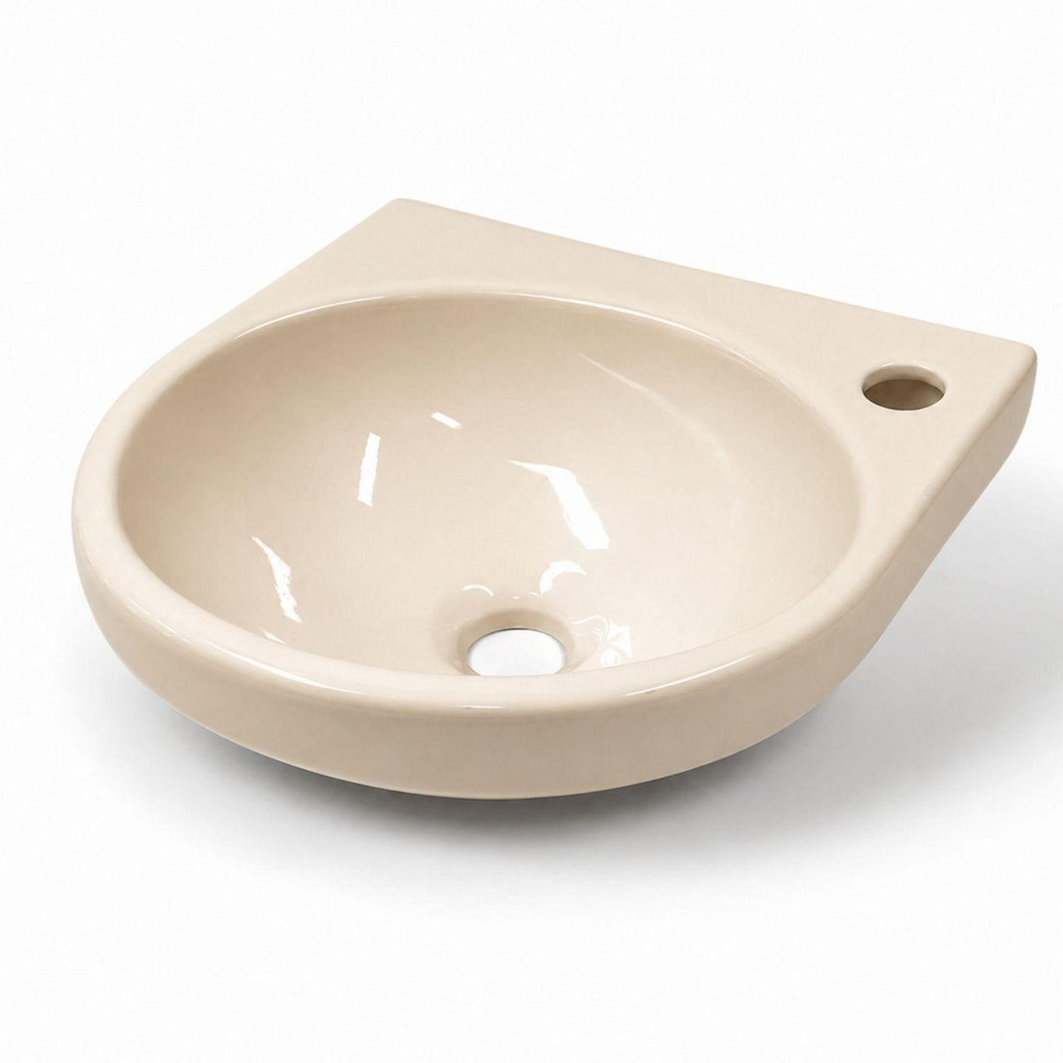 Kit Lavamanos Colgar Bone 29x29 cm + Llave Cromada Palanca + Desagüe Push Sifón Flexible Completo Baño
