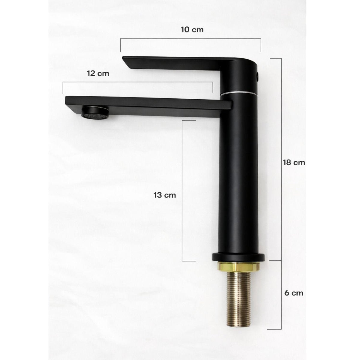 Kit Lavamanos Sobreponer Rectangular Blanco 40x30 cm + Grifería Baja Negra + Sifón Push Negro – Baño Moderno Completo