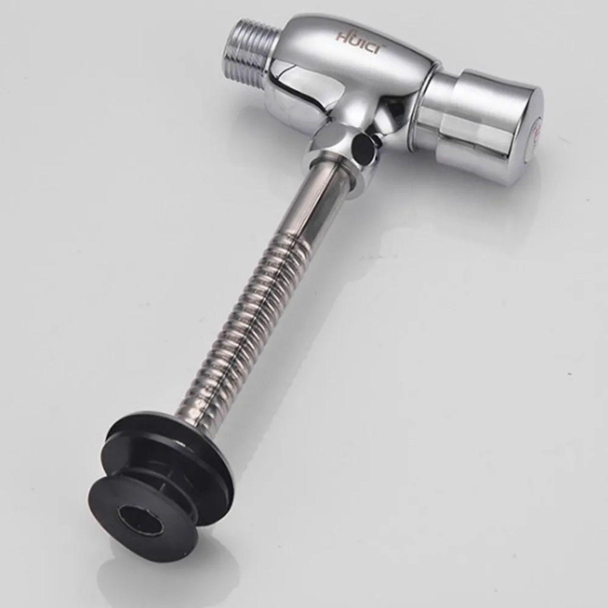 Kit Orinal Completo en Porcelana Blanco con Válvula Push Automática Metálica + Sifón y Adaptador de Instalación