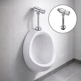 Kit Orinal en Porcelana 30x32x46 cm + Grifería Push Metálica Automática con Adaptador – Sistema Completo para Baño Institucional