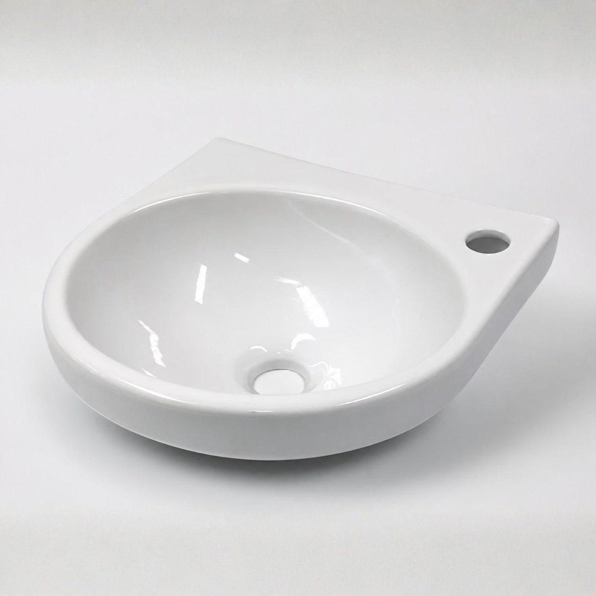 Lavamanos de Colgar Cerámico Blanco 29x29 cm | Lavamanos Compacto Baño Pamo Colombia