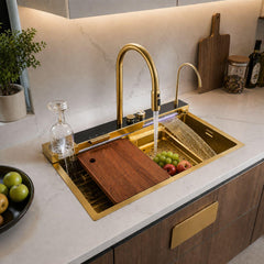 Lavaplatos Inteligente Full Oro 75 x 46 x 21 cm con Lava Vasos