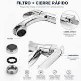 Llave Lavamanos Baja Cromada Agua Fría con Palanca | Grifo Compacto Baño Pamo Colombia