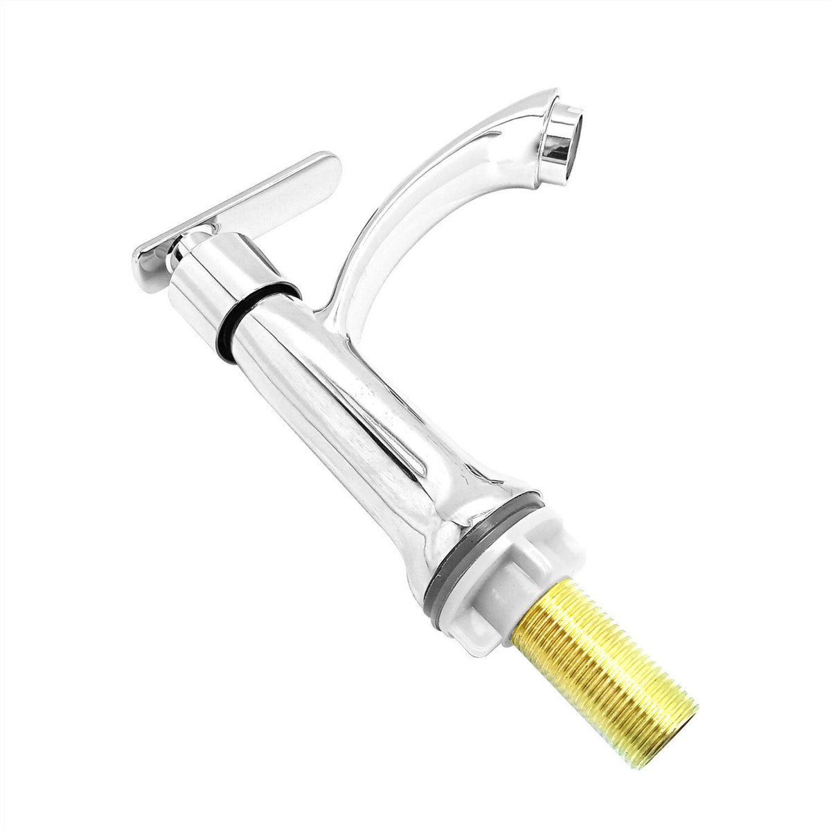 Llave Lavamanos Baja Cromada Agua Fría con Palanca | Grifo Compacto Baño Pamo Colombia