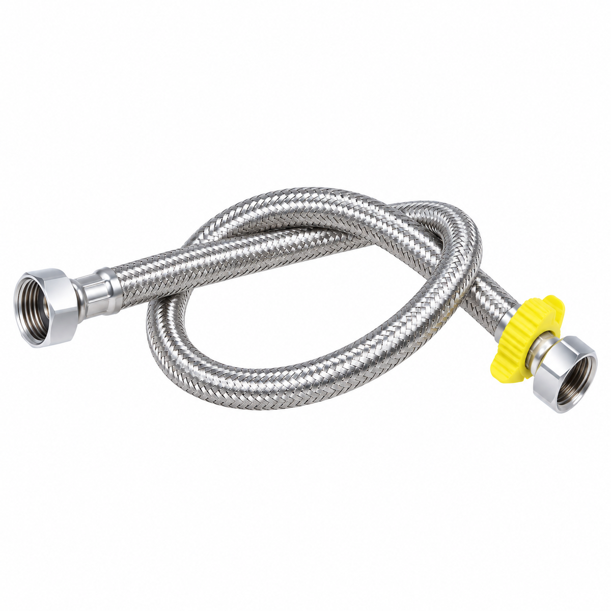 Manguera flexible trenzada de 50 cm para conexión de grifería, incluida en el combo de baño
