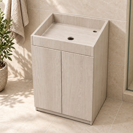 Mueble De Baño Claro Sin Lavamanos 60 X 47 Cm
