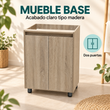 Mueble base de dos puertas 38 × 35 cm - detalle