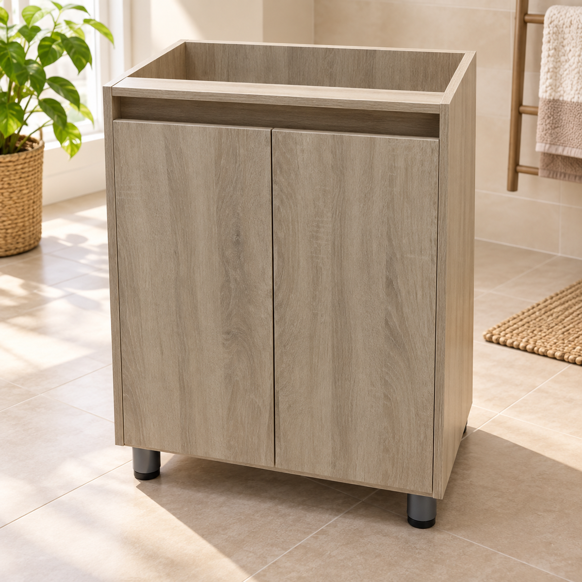 Mueble base de dos puertas 70 × 47 cm - ambiente