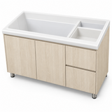Mueble Con Lavadero Y Cajones 120 X 47 Cm: imagen del producto