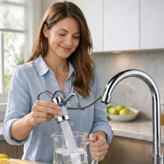 Filtro Purificador de Agua para Grifo con Manguera Flexible