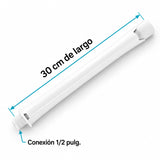 Niple Blanco Para Ducha 30 Cm — medidas: 30 cm y conexión de 1/2 pulgada