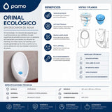 Orinal Ecológico Institucional Sin Agua – Bajo Mantenimiento y Libre de Olores