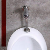 Orinal en Porcelana Blanco de Pared con Adaptador y Sifón | Urinario Cerámico Valdini