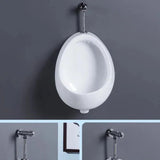 Orinal en Porcelana Blanco de Pared con Sifón y Adaptador | Urinario Cerámico Pamo Colombia