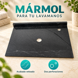 Placa De Mármol Negra Para Lavamanos 50 X 40 Cm - detalle