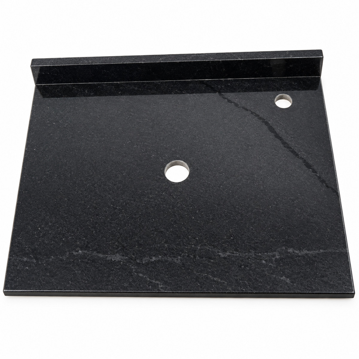 Placa De Mármol Negra Para Lavamanos 41 X 41 Cm - fondo blanco