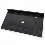 Placa De Mármol Negra Para Lavamanos 70 X 47 Cm - fondo blanco