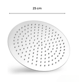 Griferia Ducha Monocontrol Redonda Cromo Brillante Lujo