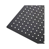 Ducha Sencilla Negra Lujo 20 Cm