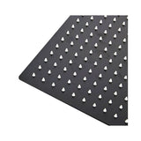 Ducha Sencilla Negra Cuadrada 20 cm con Tubo