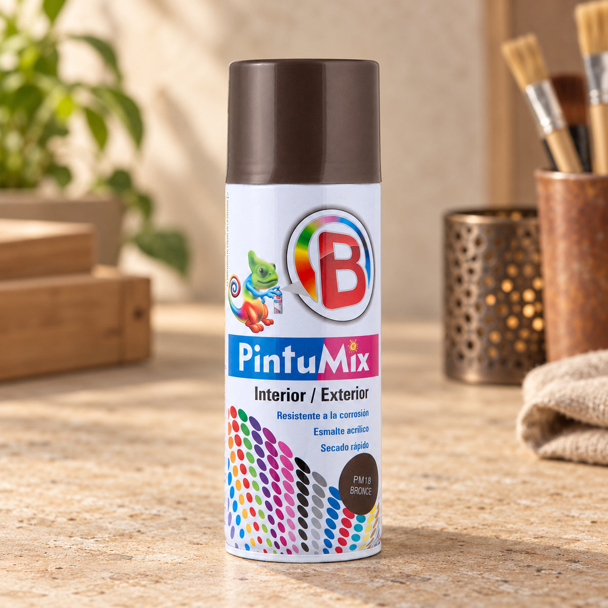 Pintura en Aerosol Bronce de 400 ml — imagen ambientada