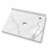 Placa Sinterizada Blanca Para Lavamanos 50 X 40 Cm - fondo blanco