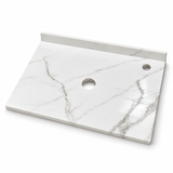 Placa Sinterizada Blanca Para Lavamanos 60 X 47 Cm - fondo blanco