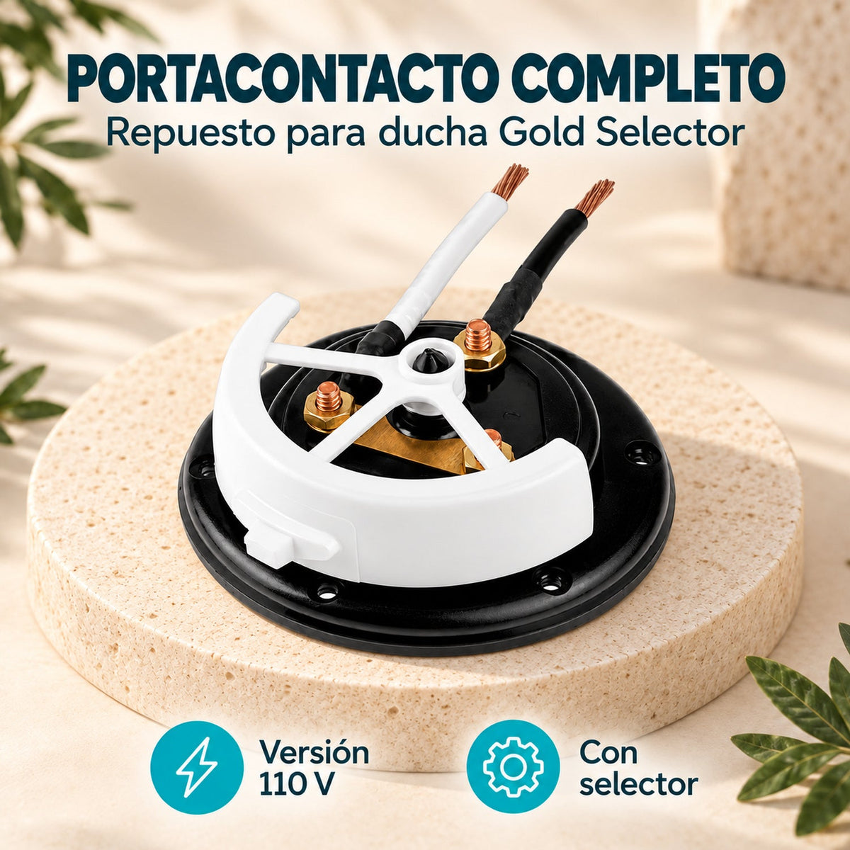 Características de Portacontacto Completo Gold Selector 110 V