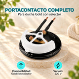 Portacontacto completo para ducha Gold con selector 220 V — compatibilidad y voltaje