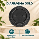 Características del diafragma negro para ducha Gold