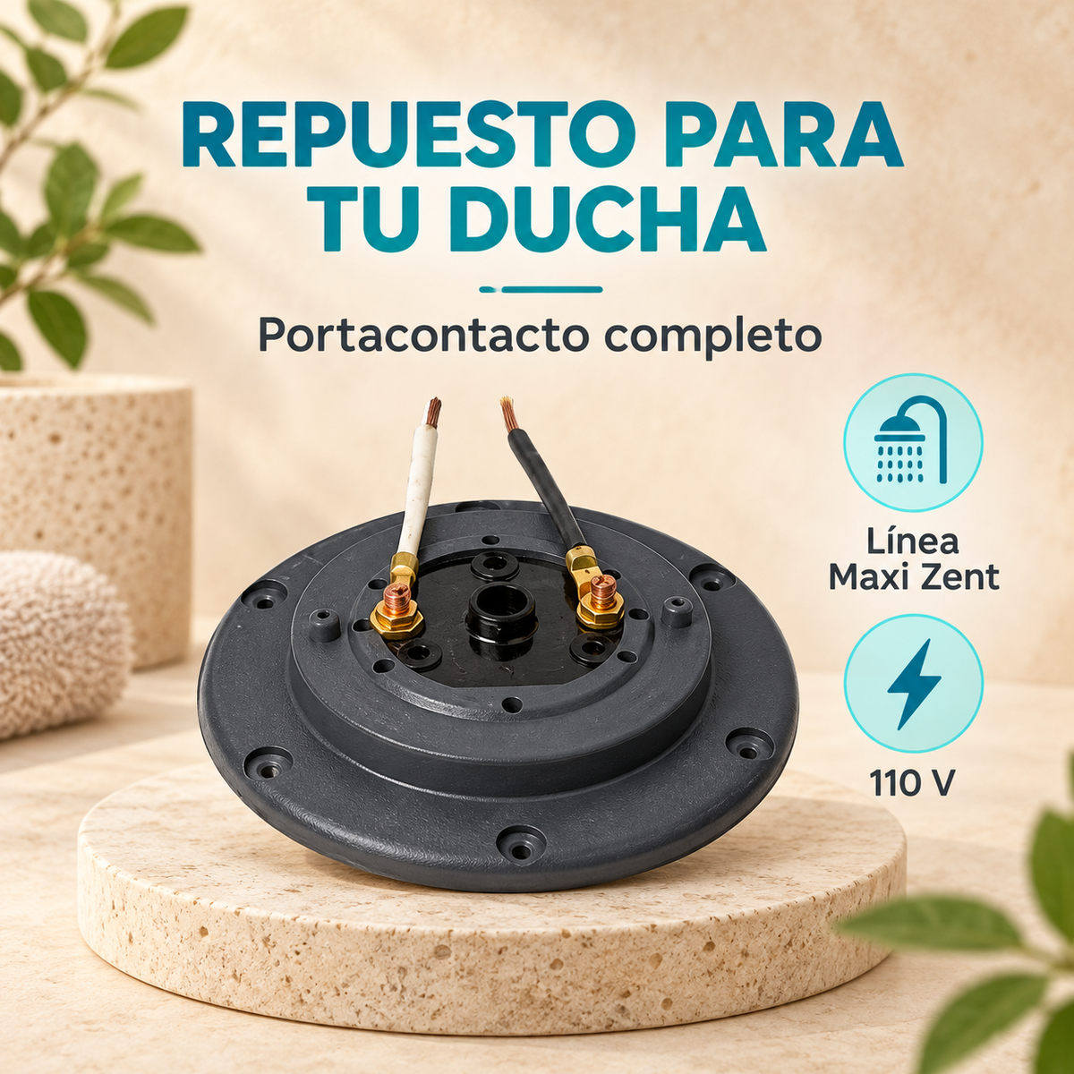 Características del repuesto de ducha