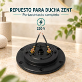 Portacontacto completo para ducha Zent 220 V - ambientación o características