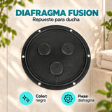 Diafragma Negro Para Ducha Fusion, características
