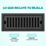 RN20B: infografía de contenido de la rejilla ranurada