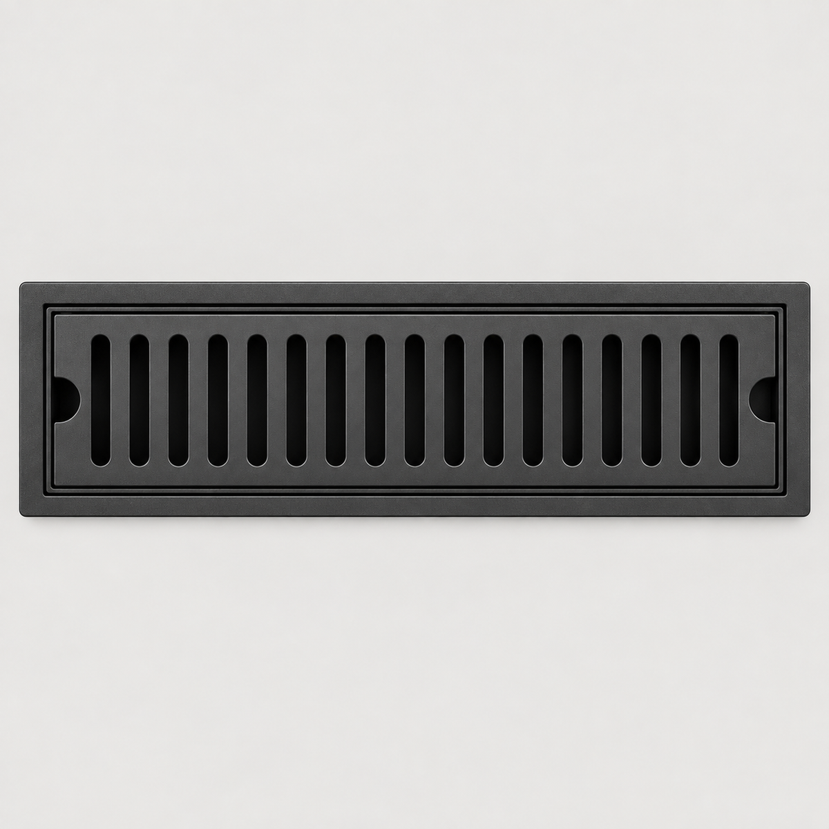 Rejilla lineal ranurada negra 30 x 10 cm — producto